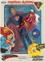 "CAPTAIN ACTION - SUPERMAN UNIFORM & EQUIPMENT" BOXED SET WITH RING.