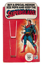 SUPERMAN & DC HEROES PEPSI GLASSES COUNTER DISPLAY TRIO.