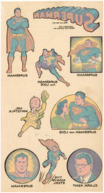 "SUPERMAN TRANSFERS" WITH ENVELOPES.
