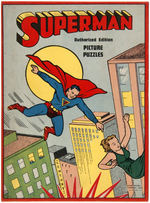 "SUPERMAN PICTURE PUZZLES" SCARCE BOXED SET.