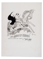 THE GHOST RIDER” SPECIALTY ORIGINAL ART BY CREATOR DICK AYERS.