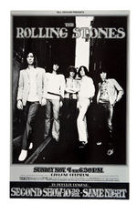 BILL GRAHAM CONCERT POSTER BG-201 FEATURING THE ROLLING STONES.