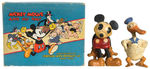 “MICKEY MOUSE AND HIS PALS” SEIBERLING FIGURES IN VERY RARE BOX.