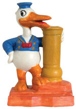 VERY RARE DONALD DUCK BISQUE TOOTHBRUSH HOLDER.