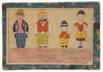 "MOON MULLINS" & "GASOLINE ALLEY/SMITTY" CHARACTERS BOXED BISQUE SETS.