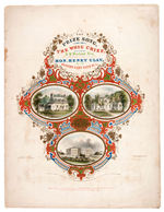 HENRY CLAY 1844 CAMPAIGN SHEET MUSIC WITH COLOR COVER.