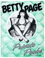 "BETTY PAGE PRIVATE PEEKS" PIN-UP MAGAZINE SET.