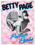 "BETTY PAGE PRIVATE PEEKS" PIN-UP MAGAZINE SET.