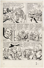 JACK KIRBY "STRANGE TALES" #109 ORIGINAL COMIC BOOK ART FEATURING HUMAN TORCH & THE FANTASTIC FOUR.