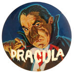 FAMOUS MONSTERS MAGAZINE FIRST VERSION LARGE “DRACULA” BUTTON.