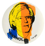 “WARHOL” FIRST SEEN LIMITED EDITION BUTTON.