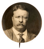 THEODORE ROOSEVELT 1912 LARGE REAL PHOTO BUTTON.