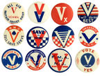 “V” FOR VICTORY TWELVE MISCELLANEOUS BUT RARELY SEEN DESIGNS.