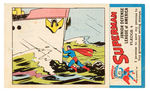 “SUPERMAN” BREAD CARD COMPLETE WITH STAMP.