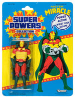 “SUPER POWERS - MISTER MIRACLE” ACTION FIGURE ON CARD.