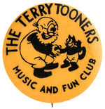 EARLY AND RARE PAUL TERRY MOVIE CARTOON CLUB BUTTON FROM THE HAKE COLLECTION.