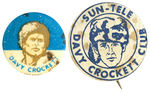“DAVY CROCKETT” PAIR OF RARE ENGLISH BUTTONS FROM THE HAKE COLLECTION.