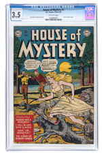 "HOUSE OF MYSTERY" #1 DECEMBER 1951-JANUARY 1952 CGC 3.5 VG-.