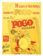 "POGO PARADE" COMIC BOOK PROMO SIGN.