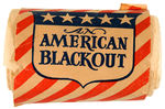 WWII "AN AMERICAN BLACKOUT" HUMOROUS ANTI-AXIS TOILET PAPER ROLL.