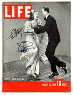 FRED ASTAIRE & GINGER ROGERS SIGNED LIFE MAGAZINE.