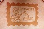 "WALT DISNEY DAVY CROCKETT/FESS PARKER'S TV CHAIR."