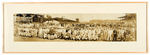 INDIANAPOLIS 500 1928 DRIVERS AND CREWS FRAMED PANORAMIC PHOTO.
