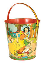 "SNOW WHITE AND THE SEVEN DWARFS" LARGE SAND PAIL.