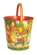 "SNOW WHITE AND THE SEVEN DWARFS" LARGE SAND PAIL.