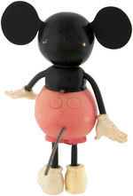 "MICKEY MOUSE" BOXED FIVE-FINGERED GERMAN CELLULOID WIND-UP TOY.
