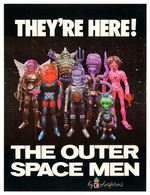 COLORFORMS "OUTER SPACE MEN" RETAILERS POSTER.