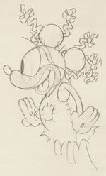 MICKEY’S MELLERDRAMMER PRODUCTION DRAWING PAIR FEATURING MICKEY MOUSE.