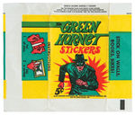 “THE GREEN HORNET STICKERS” TOPPS SET WITH WRAPPER.