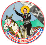 “CISCO & PANCHO IN ‘84” TV SYNDICATION PROMOTIONAL BUTTON.