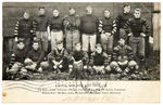 "CANTON, OHIO FOOTBALL TEAM 1906" POSTCARD.
