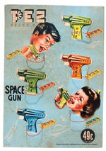 "PEZ SPACE GUN" COMPLETE COUNTERTOP DISPLAY.