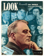 “LOOK” MAGAZINES WITH FDR COVERS/ARTICLES.