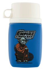 "STAR WARS: THE EMPIRE STRIKES BACK & RETURN OF THE JEDI" UNUSED METAL LUNCHBOX PAIR WITH THERMOSES.