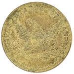 "JAMES BUCHANAN/NO SECTIONALISM" 1856 BRASS TOKEN WITH LUSTER.