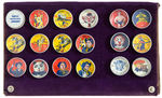 EIGHTEEN RIN TIN TIN AND OTHER DEXTERITY PUZZLE PREMIUMS FROM GREEN DUCK BUTTON CO. ARCHIVE.