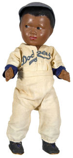 JACKIE ROBINSON "DODGERS" COMPOSITION DOLL.