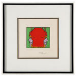 PETER MAX SIGNED "SEEING EVERYTHING" FRAMED PRINT.