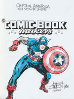JOE SIMON “THE COMIC BOOK MAKERS” BOOK WITH FULL COLOR CAPTAIN AMERICA ART.