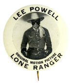“LONE RANGER” FIRST MOVIE SERIAL PROMO BUTTON FROM HAKE COLLECTION AND CPB.
