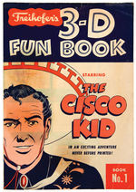 “THE CISCO KID” BREAD END LABEL BOOK FOR 3-D SERIES.