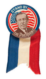 WILSON RARE 1916 RE-ELECTION BUTTON “STAND BY THE PRESIDENT.”