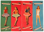 WWII “VICTORY GIRLS/GIRLS IN UNIFORM” LOT OF FIVE PAPERDOLL BOOKS.