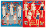 WWII “ARMY NURSE AND DOCTOR/NAVY GIRLS AND MARINES/GIRLS IN THE WAR” PAPERDOLL BOOK TRIO.