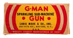 “MARX G-MAN SPARKLING SUB-MACHINE GUN WITH SIREN” BOX ONLY.