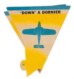 WWII “ACK-ACK DOWN A NAZI DIVE-BOMBER” DIE-CUT NOVELTY GAME WITH BOX.